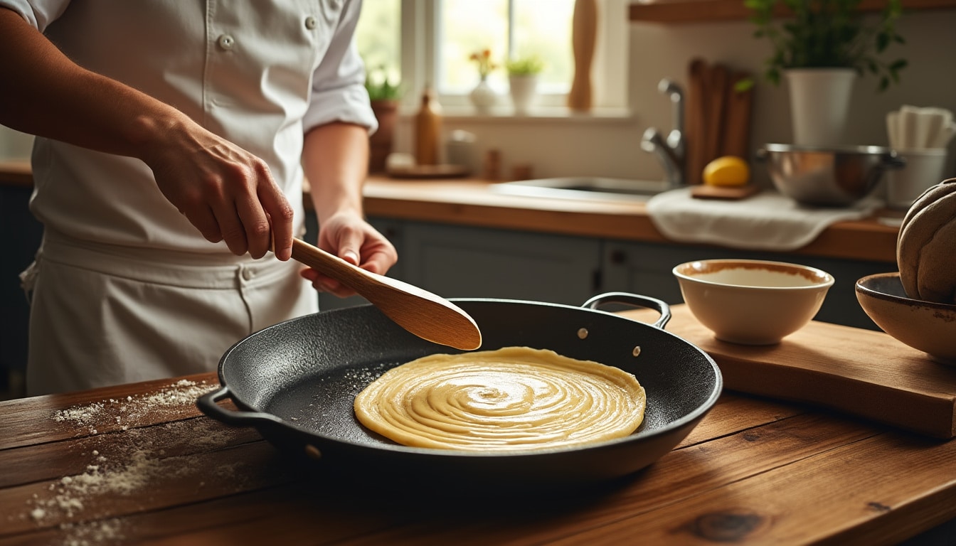 découvrez les astuces simples et efficaces pour étaler parfaitement une pâte à crêpe. apprenez les techniques pour obtenir une crêpe fine et régulière, idéale pour vos recettes sucrées ou salées. suivez nos conseils pour réussir toutes vos crêpes à coup sûr !