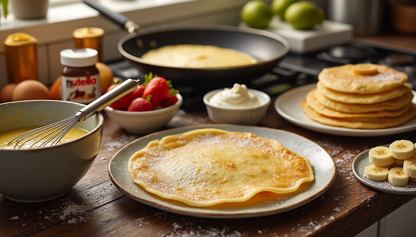 découvrez notre guide simple pour préparer des crêpes moelleuses et délicieuses en seulement 5 étapes faciles. parfaites pour le petit-déjeuner ou en dessert, ces crêpes raviront vos papilles et celles de vos invités !