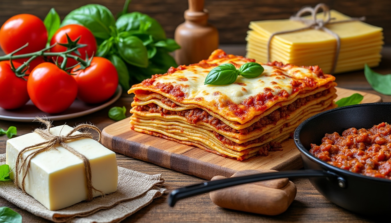 découvrez comment préparer les meilleures lasagnes au monde en seulement 5 étapes faciles ! cette recette simple et délicieuse vous guidera à travers chaque étape pour un plat réconfortant qui épatera vos invités. ne manquez pas nos astuces pour une texture parfaite et une explosion de saveurs.