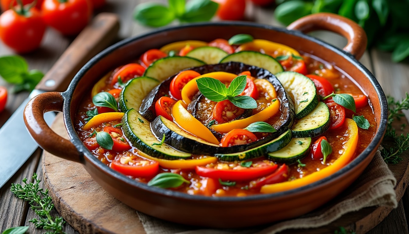 découvrez la recette parfaite pour préparer une ratatouille savoureuse qui impressionnera vos invités. avec des légumes frais et des astuces de chef, vous apprendrez à concocter ce plat emblématique de la cuisine française qui éveille les sens et fait pâlir d'envie vos convives. suivez nos conseils simples et rendez vos repas inoubliables.