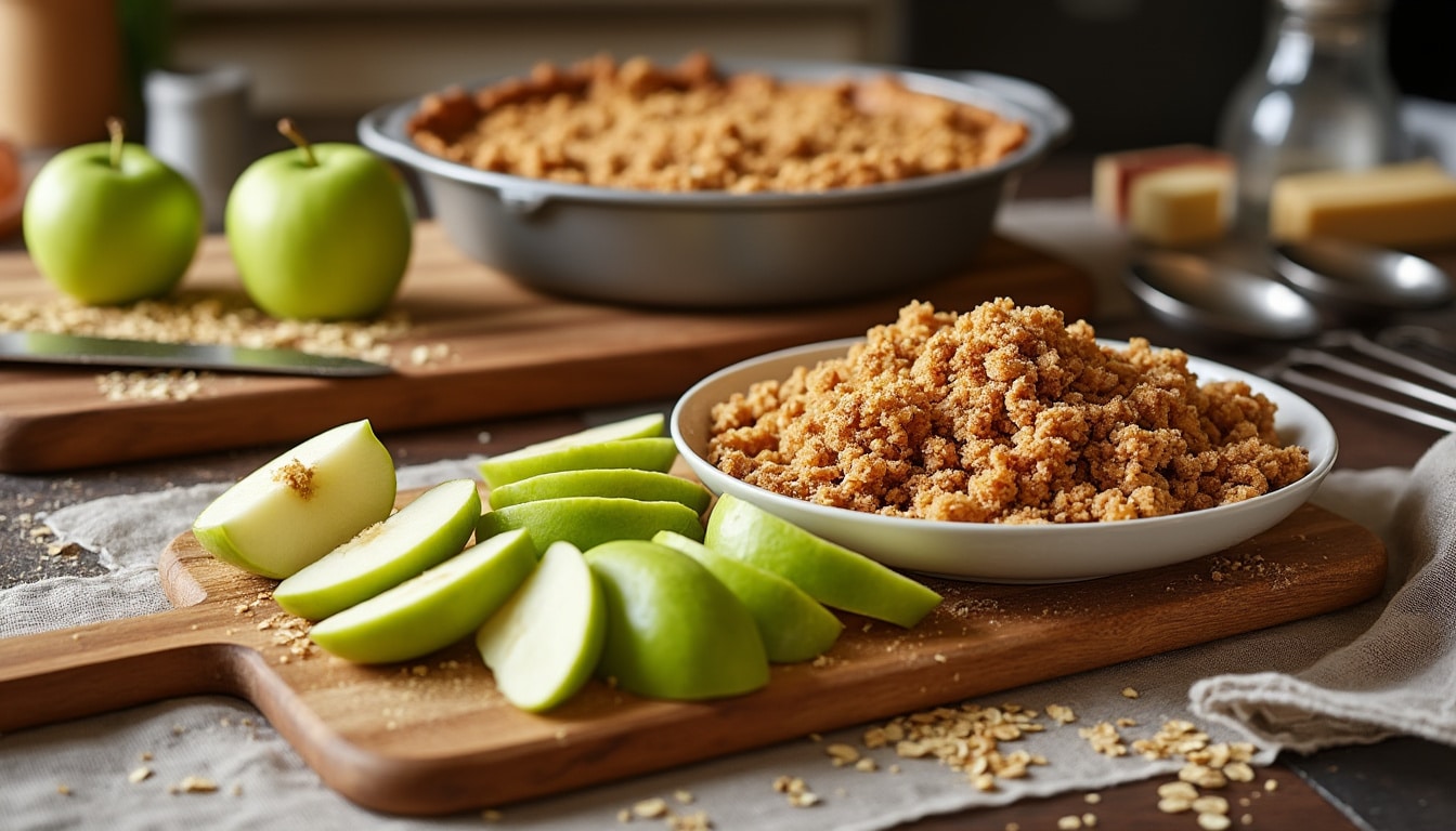 découvrez la recette ultime du crumble aux pommes, un dessert simple et délicieux qui vous transformera en véritable chef pâtissier en un clin d'œil. apprenez les astuces pour un crumble parfait et régalez vos proches !