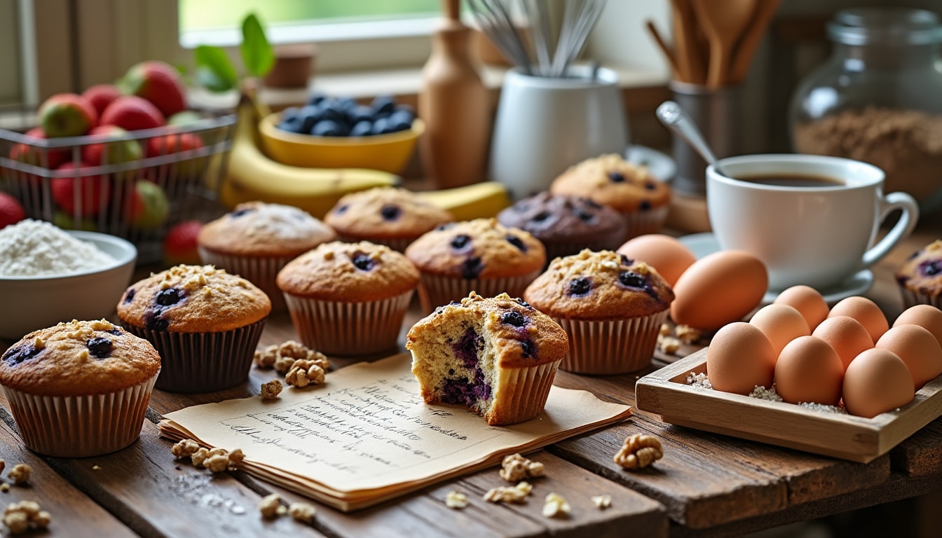 découvrez la recette ultime de muffins, votre guide pour réaliser des muffins moelleux à souhait. avec des astuces simples et des ingrédients savoureux, apprenez à concocter des douceurs irrésistibles qui raviront vos papilles à chaque bouchée.