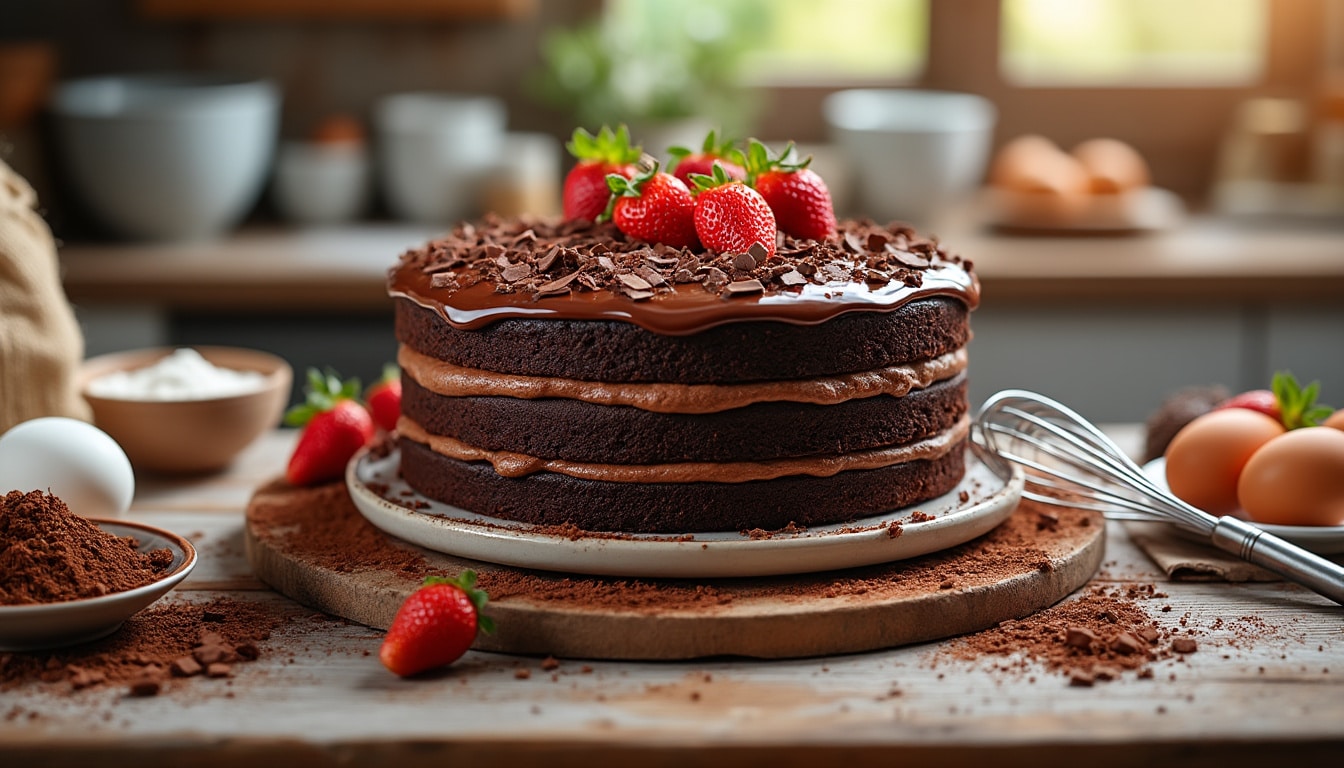 découvrez la recette ultime du gâteau au chocolat, facile et inratable ! que vous soyez novice ou expert en pâtisserie, ce dessert moelleux et savoureux saura ravir vos papilles. suivez nos étapes simples pour réaliser un gâteau au chocolat parfait à chaque fois.