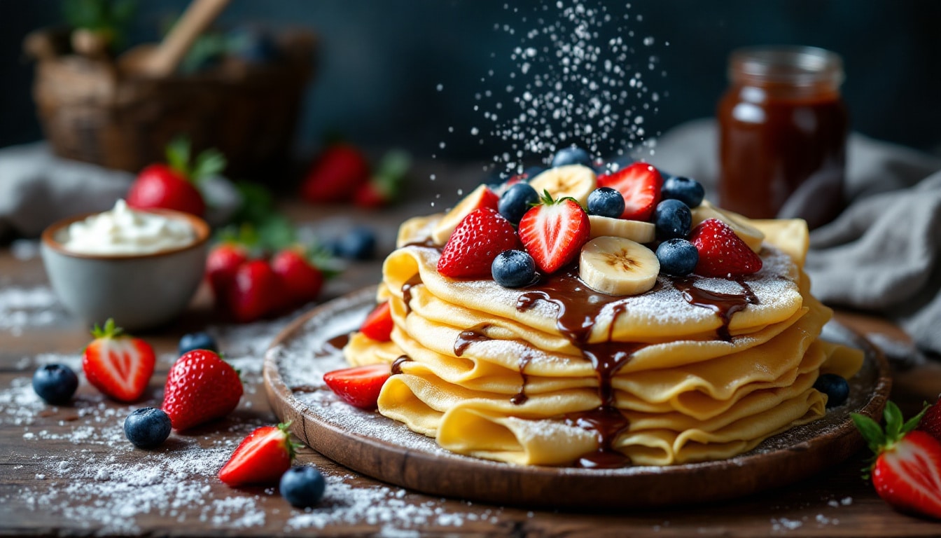 découvrez notre recette express de crêpes, parfaite pour un goûter gourmand qui ravira petits et grands. facile à préparer, savourez des crêpes moelleuses et délicieuses en un rien de temps !