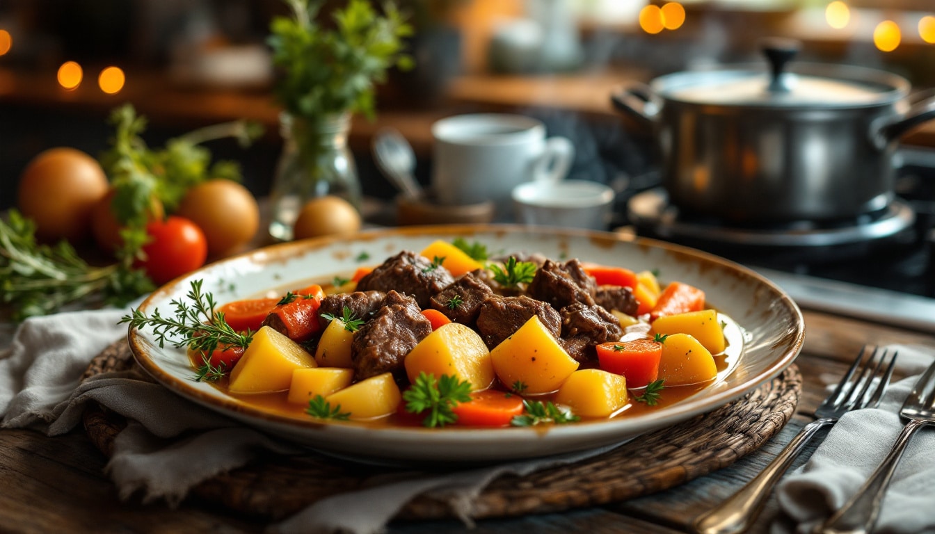 découvrez notre recette de pot au feu, une véritable expertise culinaire qui vous guide vers la cuisson parfaite. savourez ce plat traditionnel français riche en saveurs et apprenez les astuces pour réussir ce classique de la gastronomie.