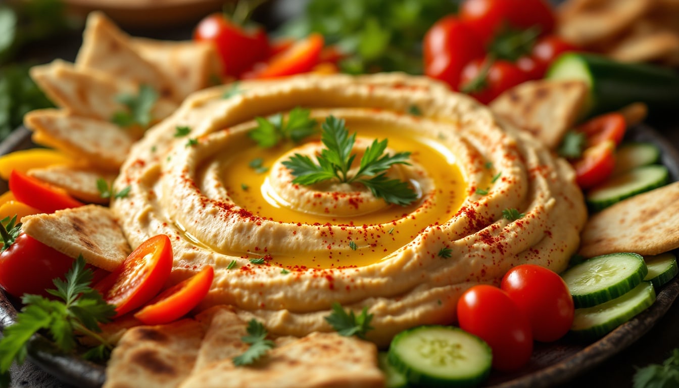 découvrez la vraie recette méditerranéenne du houmous ! apprenez à préparer ce délice crémeux à base de pois chiches, tahini, citron et épices. parfait pour vos apéritifs ou repas sains.