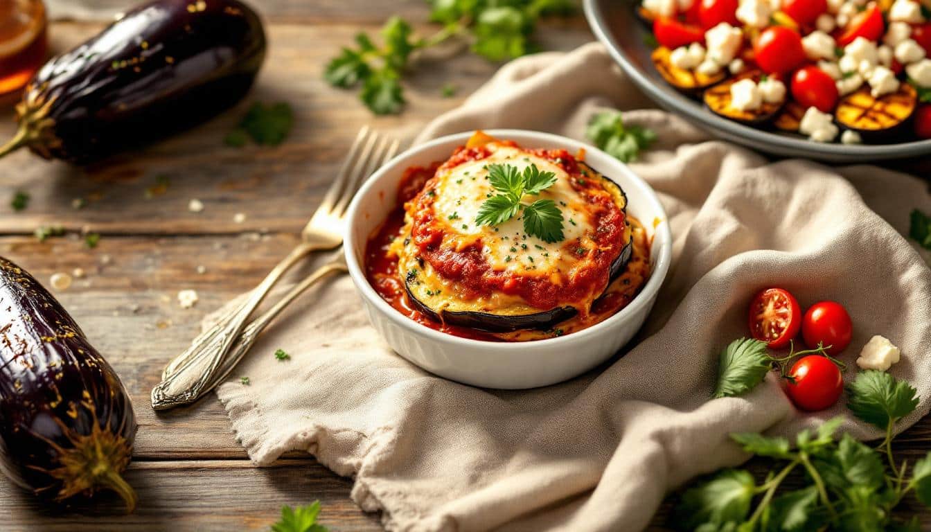 découvrez trois façons délicieuses de cuisiner l'aubergine avec notre recette facile ! que vous soyez fan de plats traditionnels ou que vous cherchiez des idées originales, cette sélection saura ravir vos papilles. essayez ces recettes savoureuses pour mettre en valeur ce légume polyvalent.