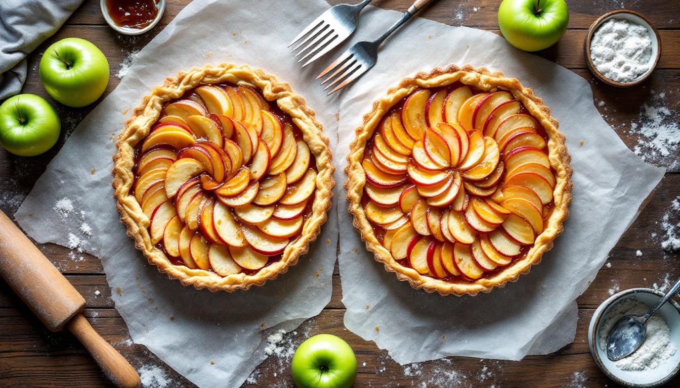 découvrez comment préparer une délicieuse tarte aux pommes en choisissant entre une pâte feuilletée croustillante et une pâte brisée fondante. suivez nos conseils et astuces pour réaliser un dessert savoureux qui ravira tous vos convives.