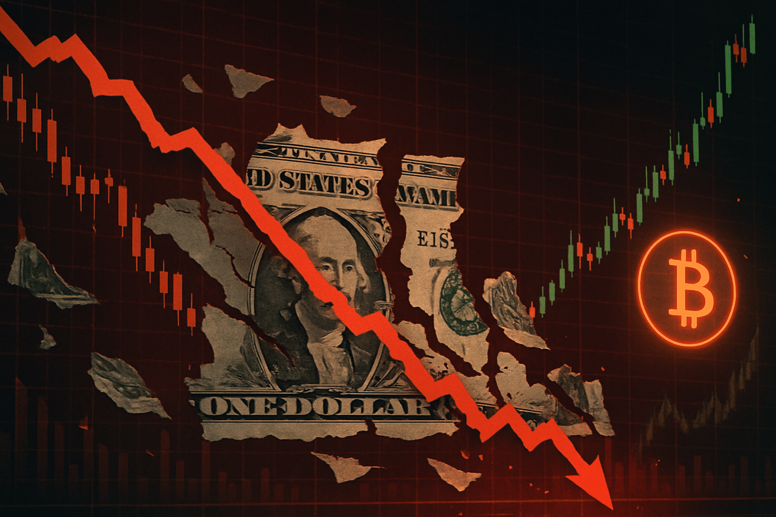 découvrez comment le dollar s'effondre face aux inquiétudes fiscales, tandis que le bitcoin continue sa spectaculaire ascension. analyse des tendances économiques actuelles et des implications pour les investisseurs.