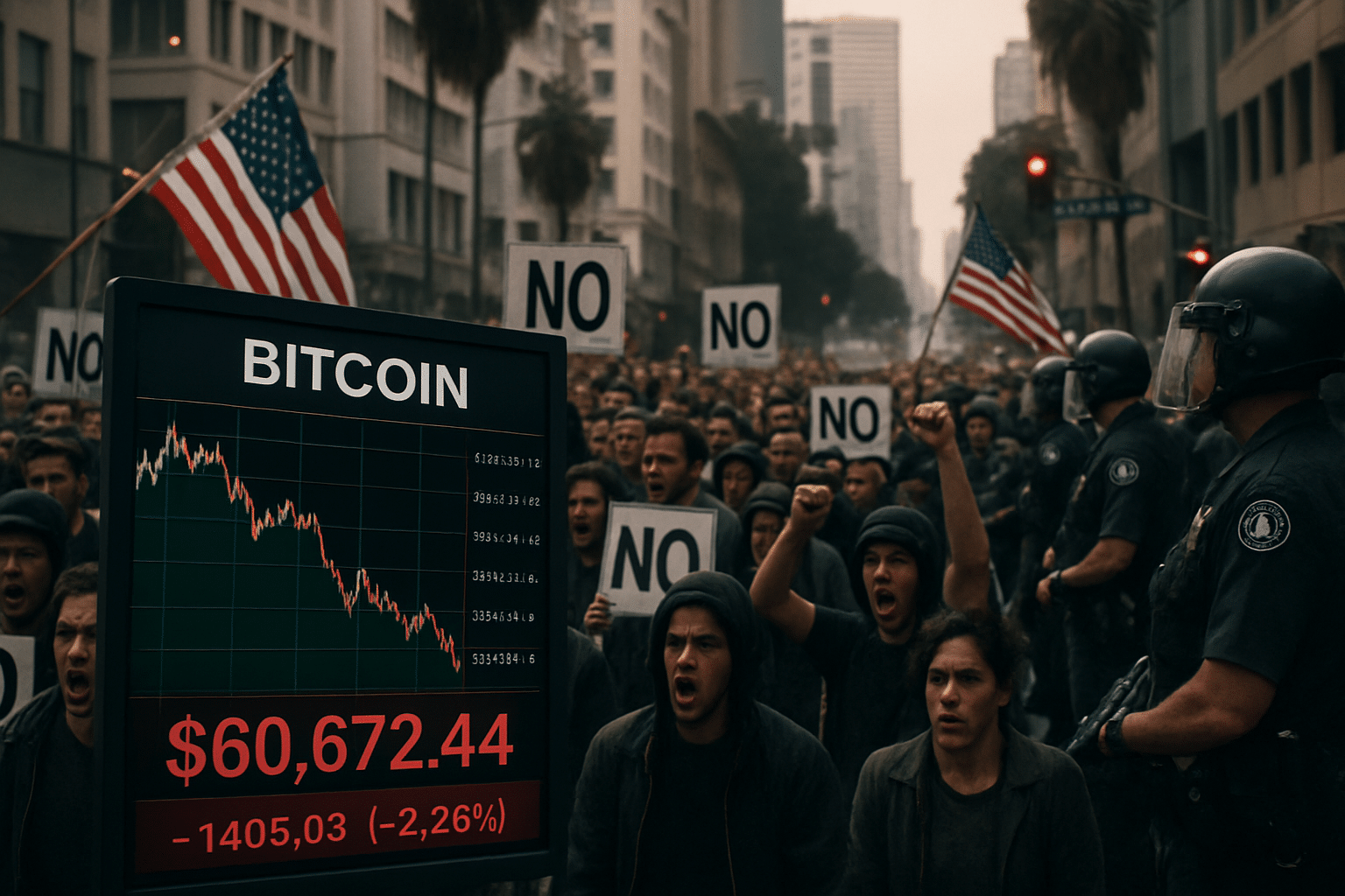 découvrez comment le bitcoin maintient sa valeur au-dessus de 106 000 dollars, même face aux tensions géopolitiques, alors que le secrétaire à la défense des états-unis évoque un déploiement des marines à los angeles.