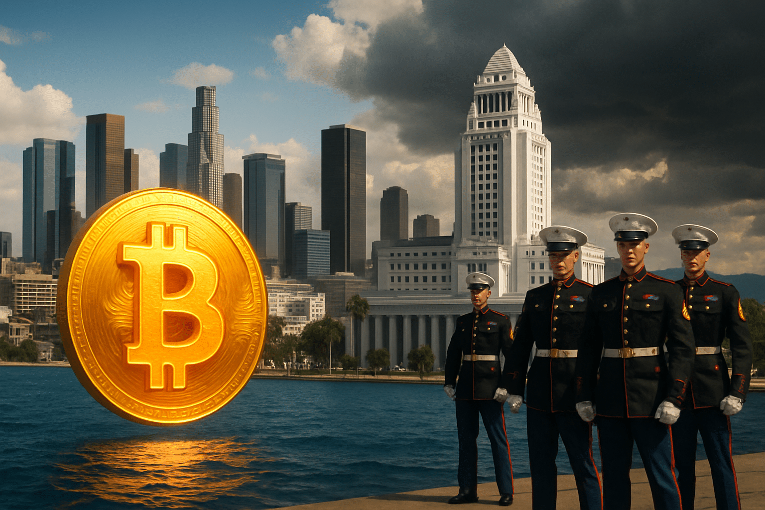 découvrez comment le bitcoin maintient sa valeur au-dessus de 106 000 dollars malgré les tensions croissantes aux états-unis, alors que le secrétaire à la défense évoque le déploiement de marines à los angeles. analyse des impacts économiques et des enjeux de sécurité.
