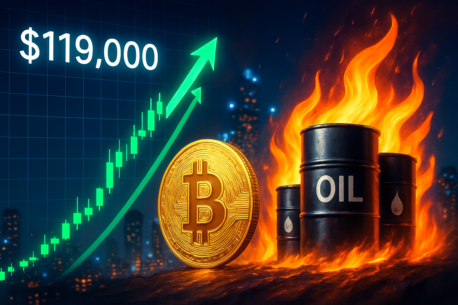 découvrez comment l'envolée des prix du pétrole pourrait propulser le bitcoin vers les 119 000 $. analyse des tendances actuelles et impact potentiel sur le marché des cryptomonnaies dans cet article approfondi.