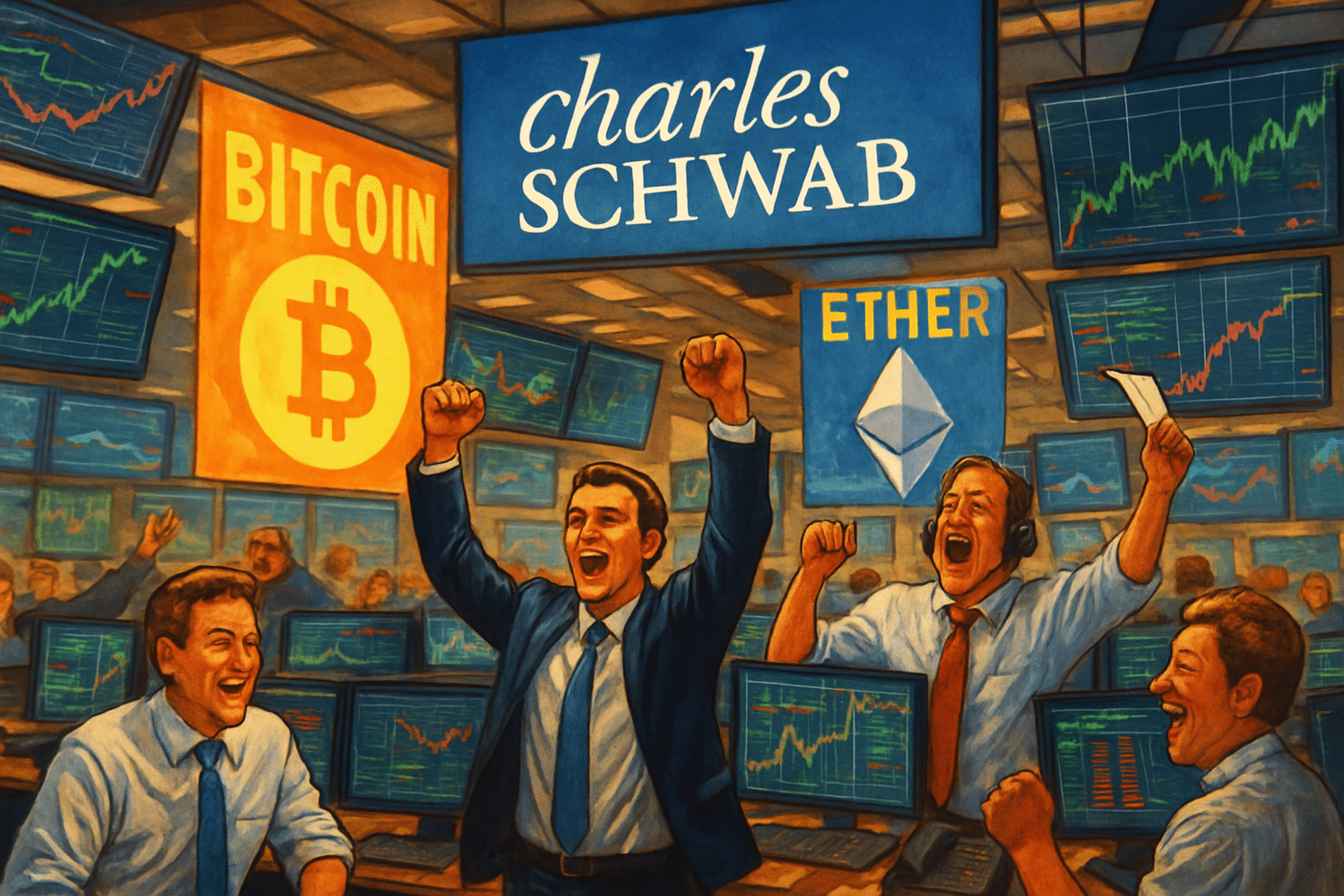 découvrez comment charles schwab prévoit de révolutionner le marché du trading grâce au lancement prochain du trading au comptant de bitcoin et d'ether, comme l'a annoncé son pdg. restez informé des dernières innovations financières.