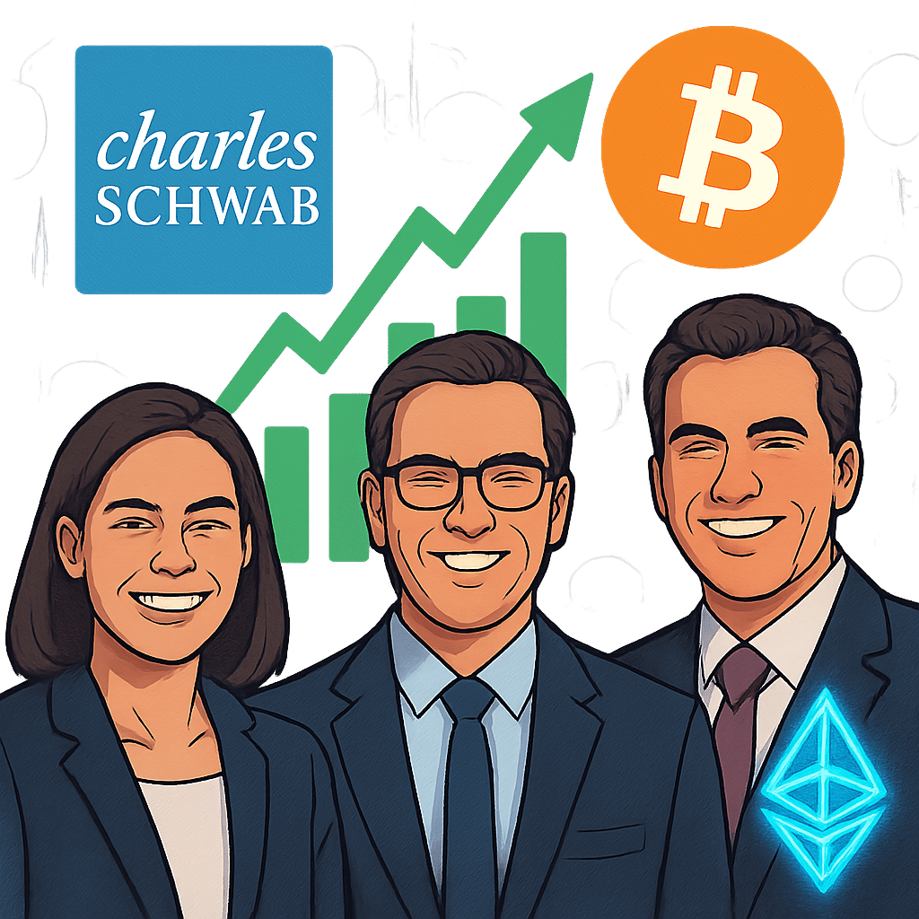 charles schwab s'apprête à introduire le trading au comptant de bitcoin et d'ether, selon les révélations de son pdg. découvrez les implications de cette initiative pour les investisseurs crypto et le paysage financier.