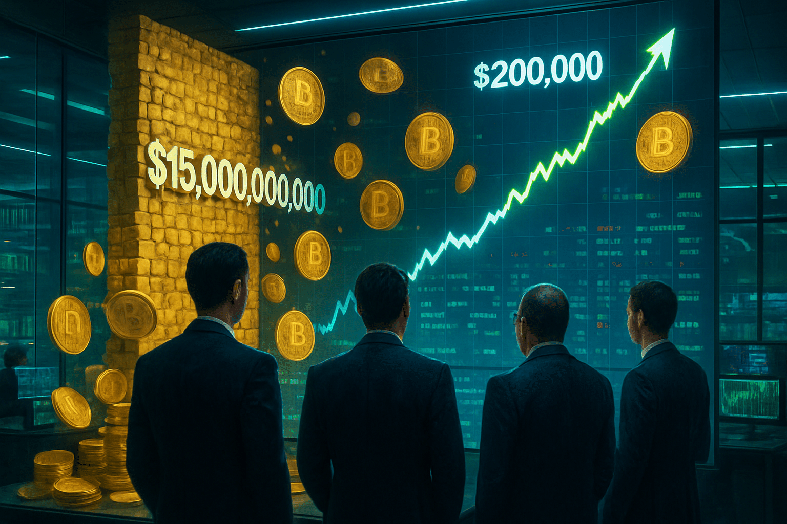 découvrez comment un mur financier de 15 milliards de dollars pourrait catapulter le bitcoin à 200 000 dollars d'ici la fin de l'année. analyse des raisons qui poussent des acheteurs institutionnels à conserver leurs investissements, renforçant ainsi la confiance dans la crypto-monnaie.